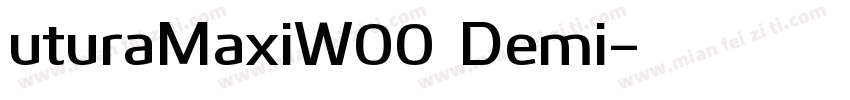 uturaMaxiW00 Demi字体转换